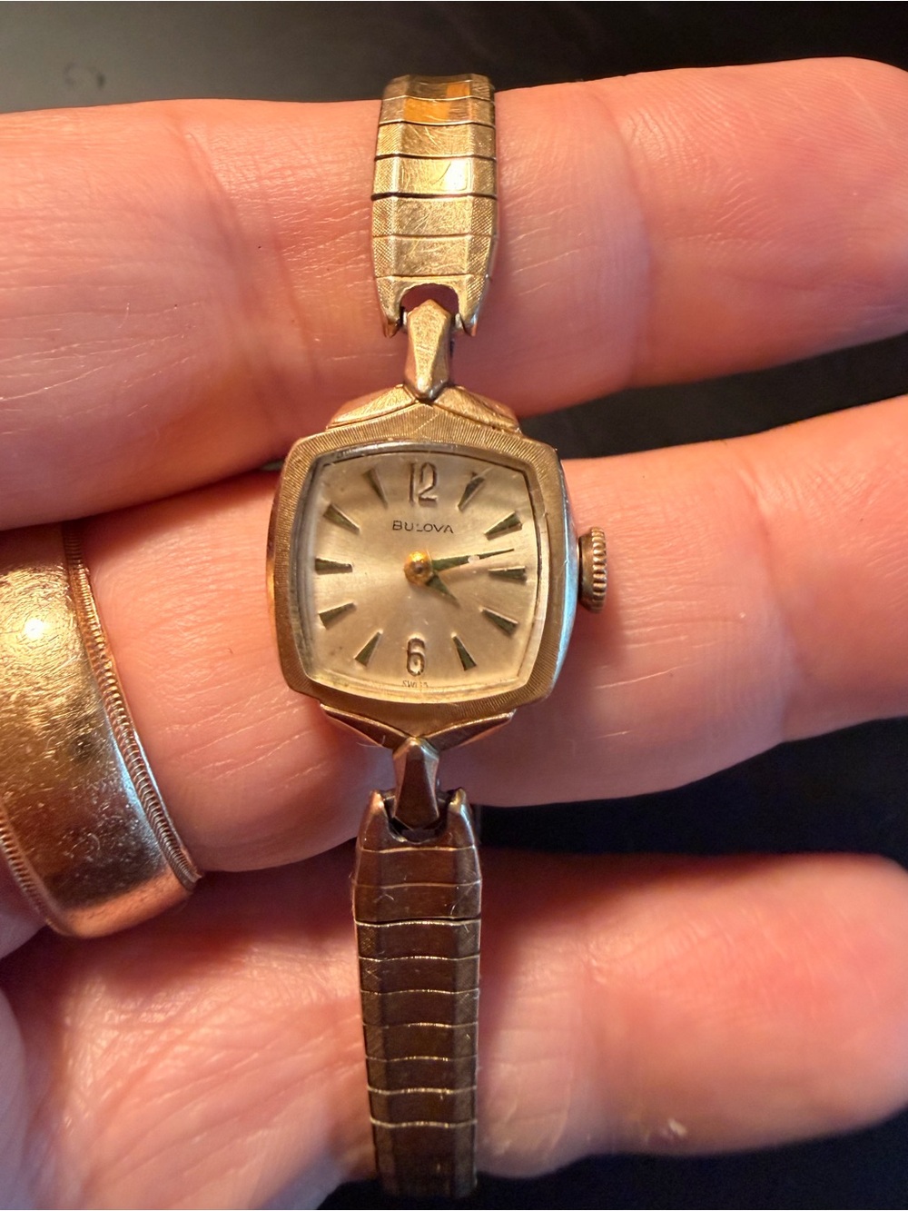 Bulova 10K RGP Bezel+ 10K Plate WHOLE TOP OF THE WATCH ! PEASE Read DESCRIPTION